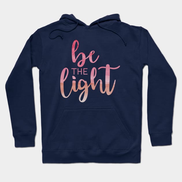 Be the Light Red Hoodie by TheMoodyDecor